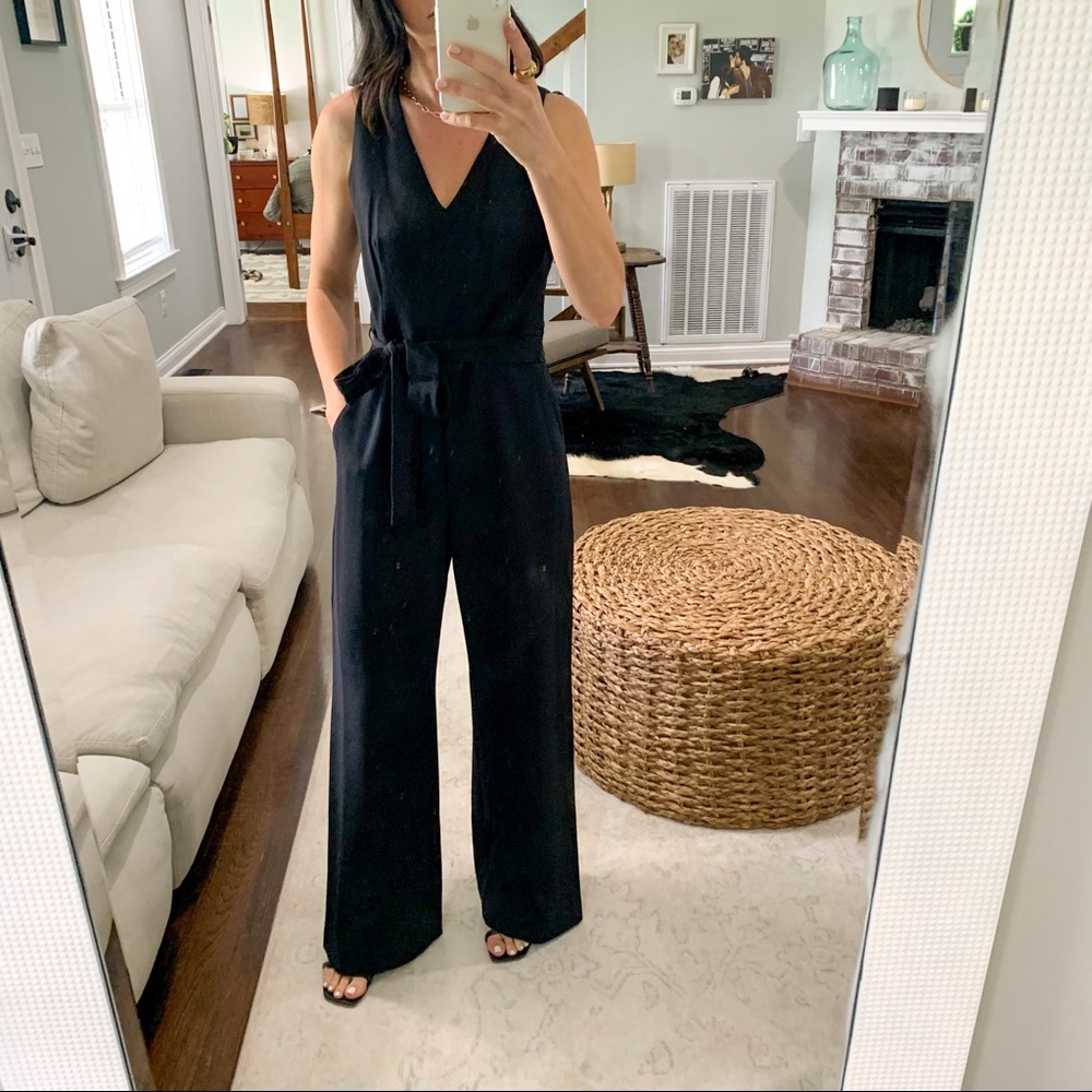 New Vince Camuto Tie Front Jumpsuit